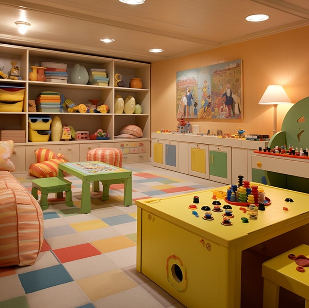 kids playroom basement renovation